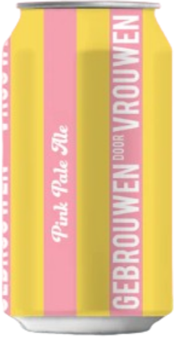 Gebrouwen door Vrouwen Pink Pale Ale blikje bier