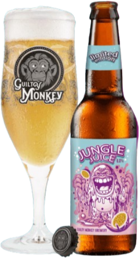 Guilty Monkey Jungle Juice flesje en glas
