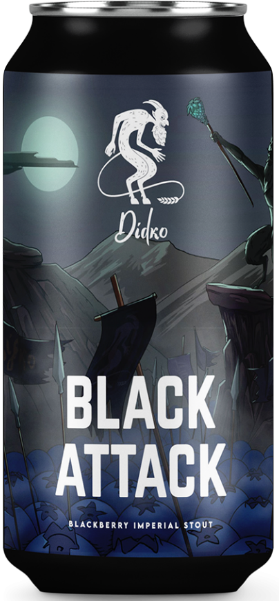 Didko Black Attack bier blik