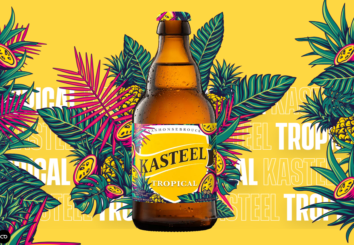 Kasteel Tropical bier visual Kasteel Tropical bier visual