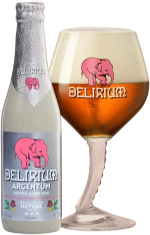 Delirium Argentum flesje en glas