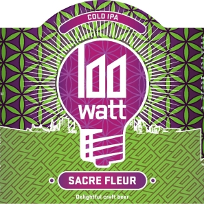 100 Watt Sacre Fleur bier logo