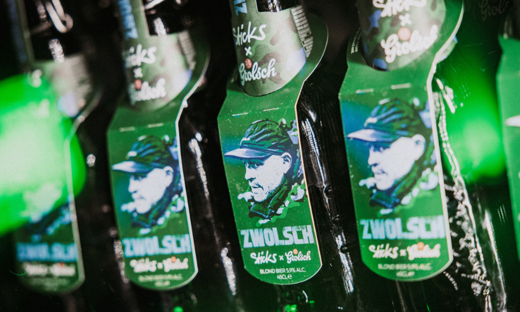 Zwolsch - Sticks x Grolsch bier in beugelflessen