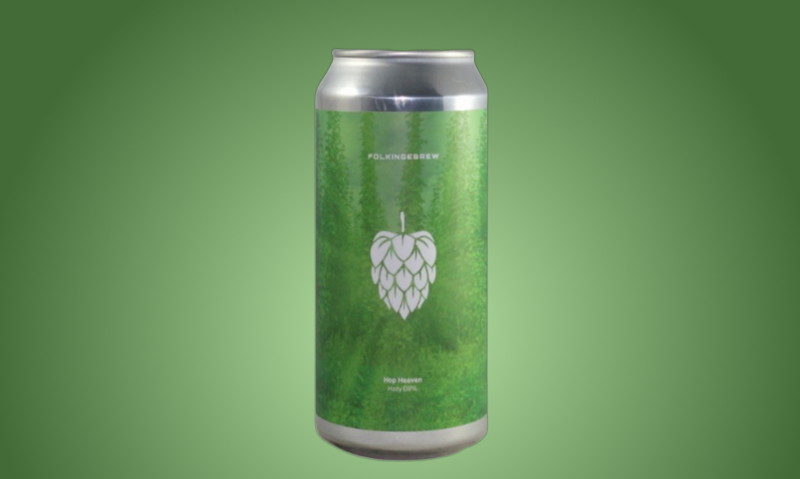 Folkingebrew Hop Heaven blik op groene achtergrond