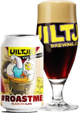 Uiltje #Roastme bier blikje en glas
