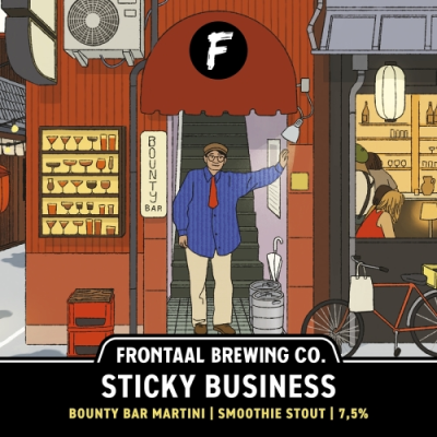 Frontaal Sticky Business: Bounty Bar Martini logo