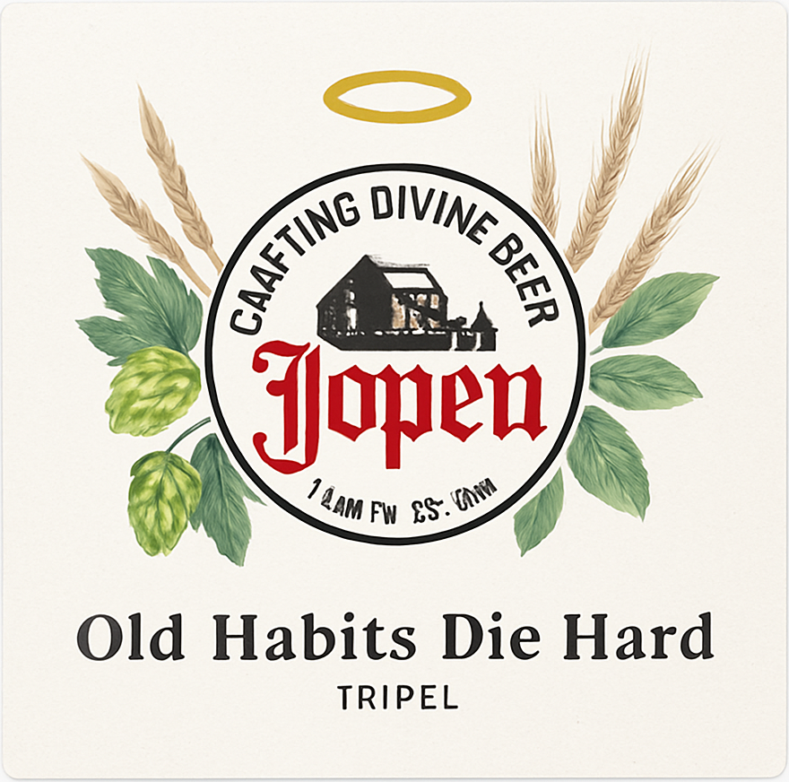 Etiket van Jopen Old Habits Die Hard