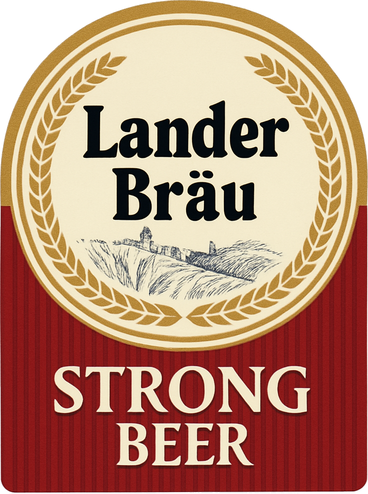 Etiket van Landerbräu Strong
