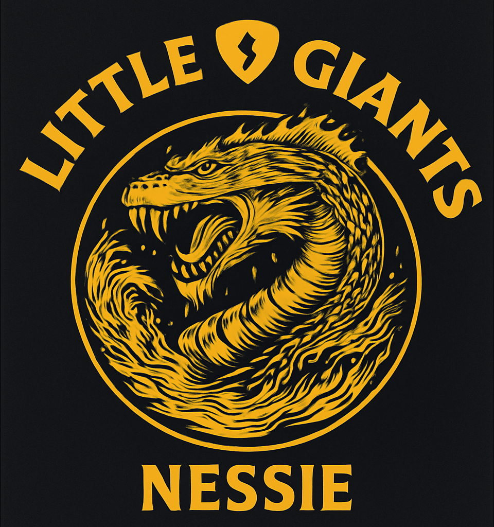 Etiket van Rock City Little Giants Nessie BA