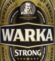 Etiket van Warka Strong