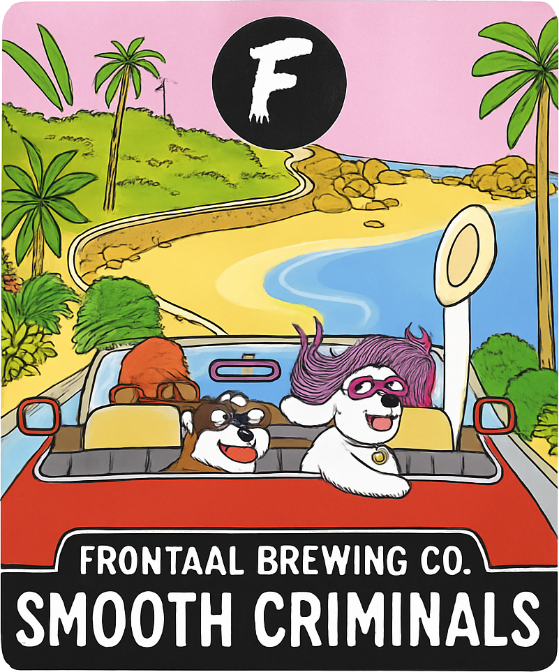 Etiket van Frontaal Smooth Criminals: Exotic Cream