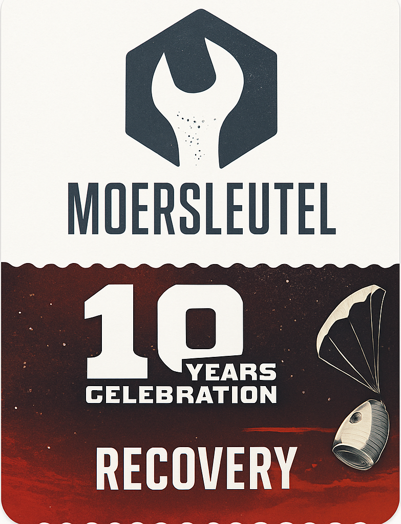 Etiket van Moersleutel 10 Years: Recovery BA