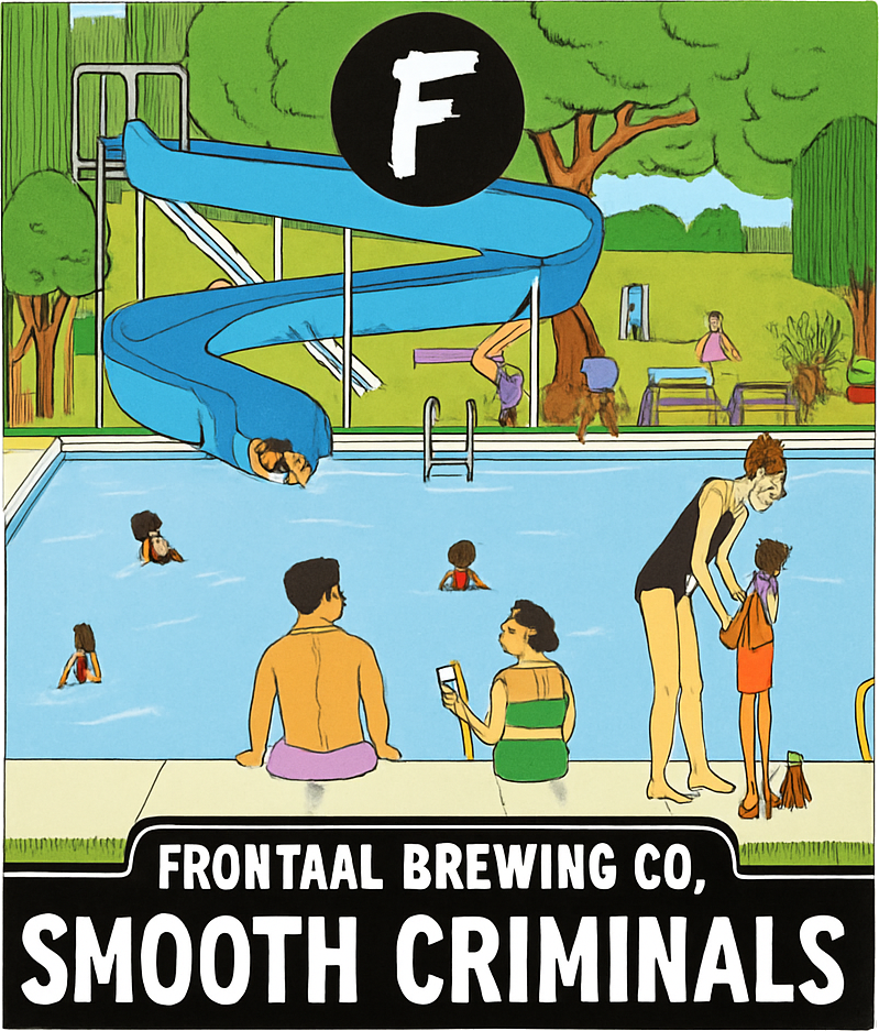 Etiket van Frontaal Smooth Criminals: Cosmic Blast