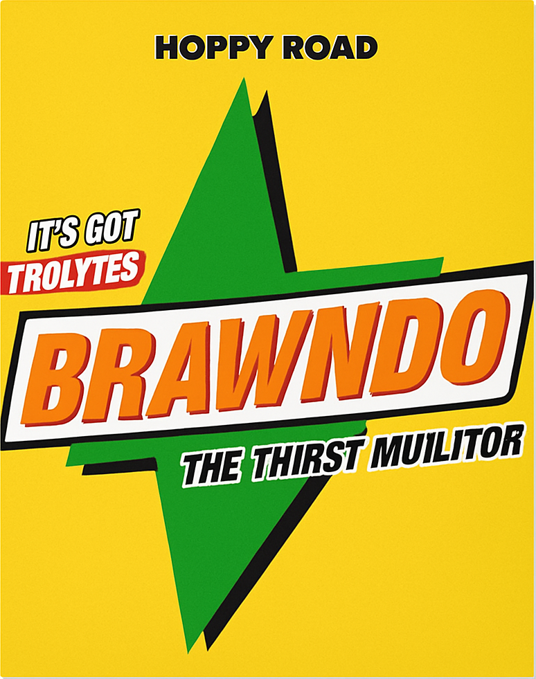 Etiket van Hoppy Road Brawndo