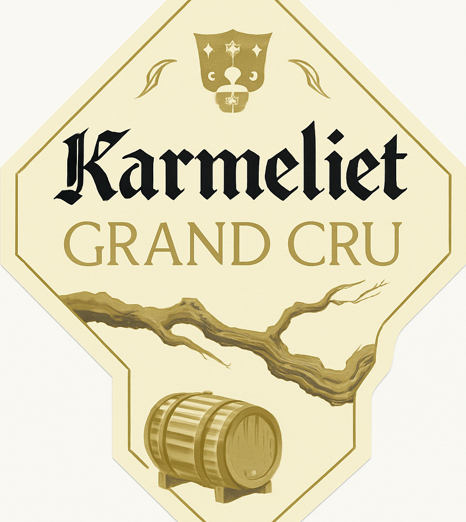 Etiket van Karmeliet Grand Cru: BA Edition Mizunara Oak