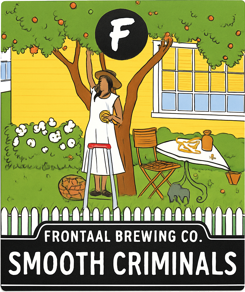 Etiket van Frontaal Smooth Criminals: Orange Vanilla