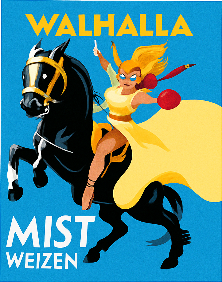 Etiket van Walhalla Mist Weizen