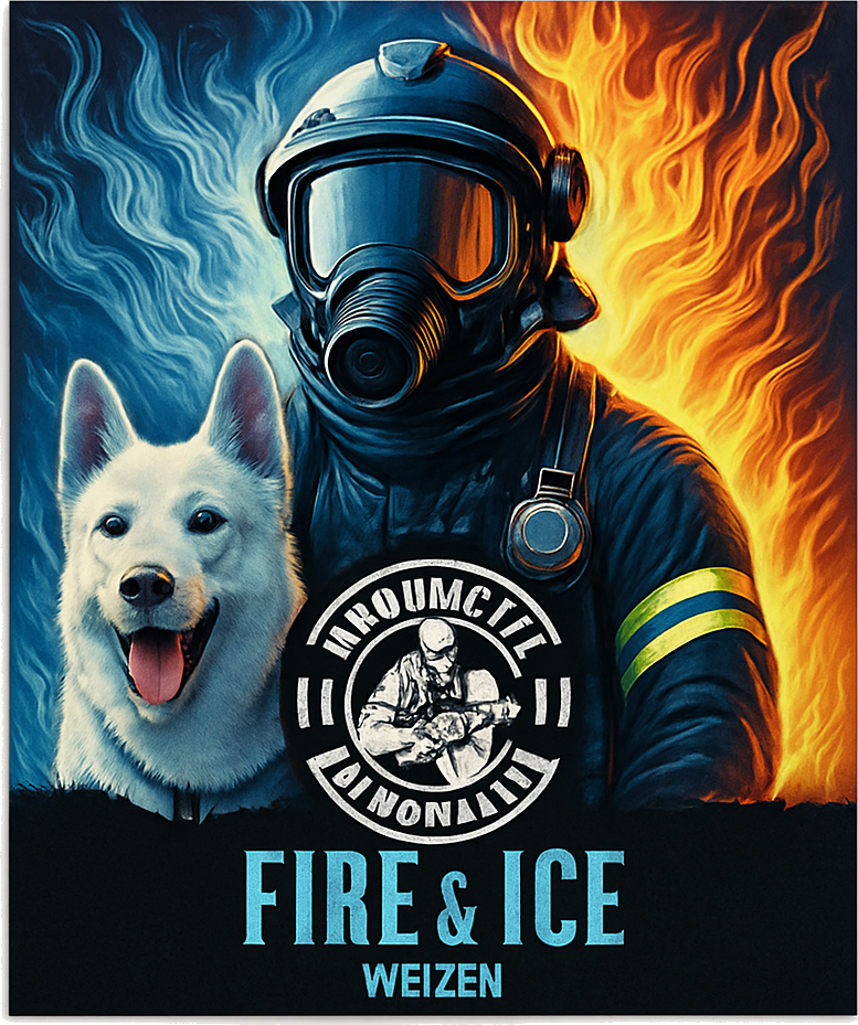 Etiket van Bluswater Fire & Ice