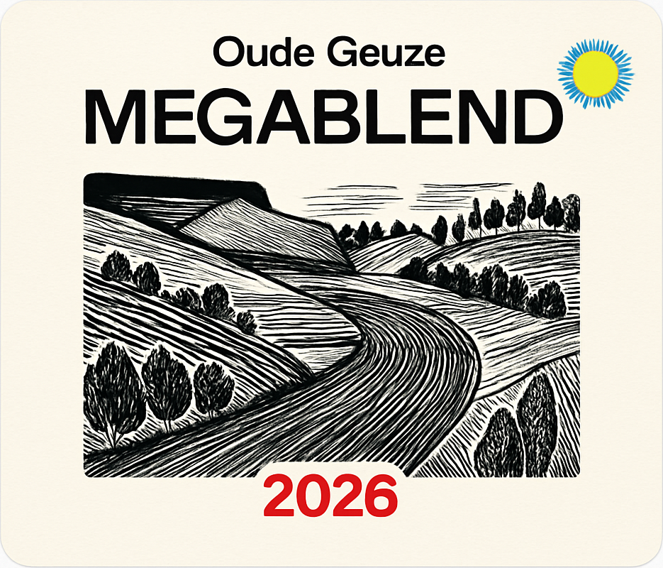 Etiket van HORAL Oude Geuze Mega Blend 2026