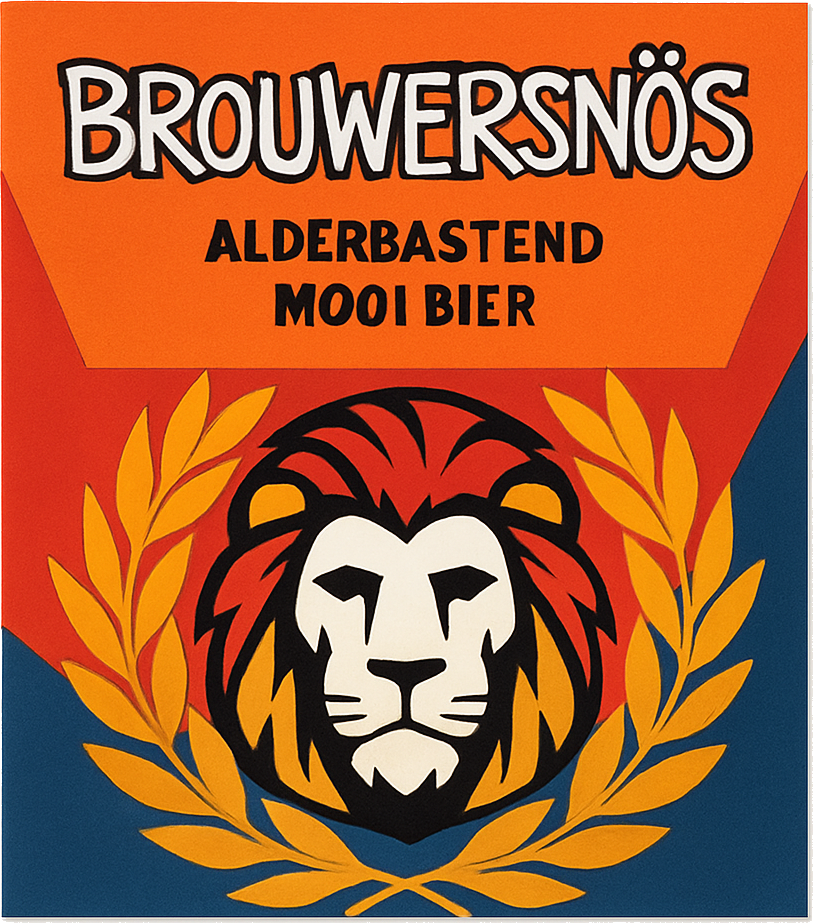 Etiket van Brouwersnös Golden Milano
