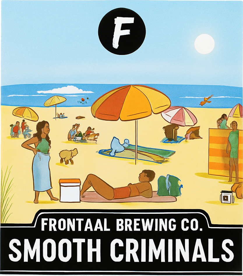 Etiket van Frontaal Smooth Criminals: Tropic Swirl