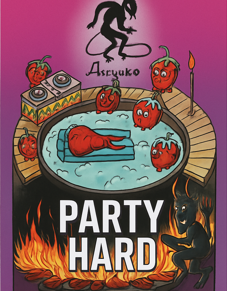 Etiket van Didko Party Hard (strawberry/vanilla)
