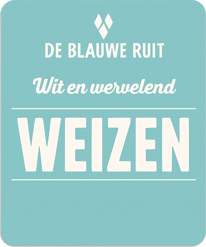 Etiket van De Blauwe Ruit WEIZEN