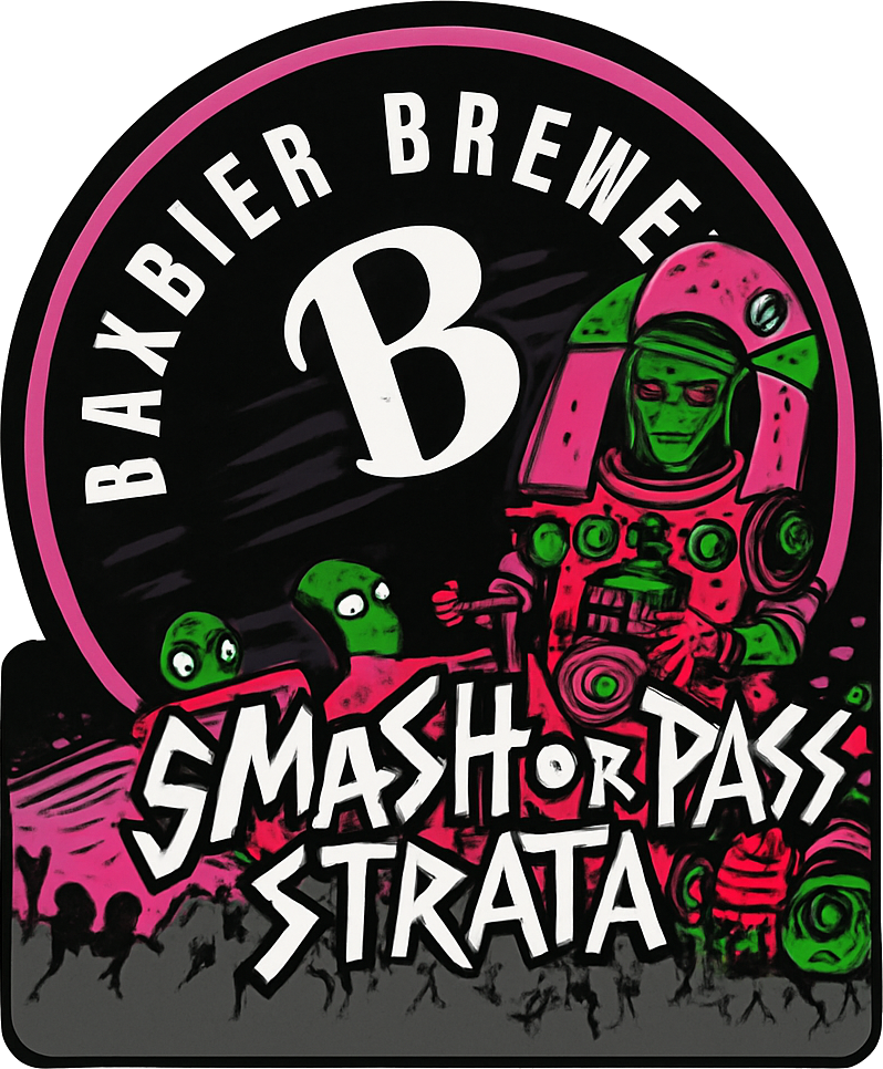 Etiket van Baxbier Smash or Pass: Strata