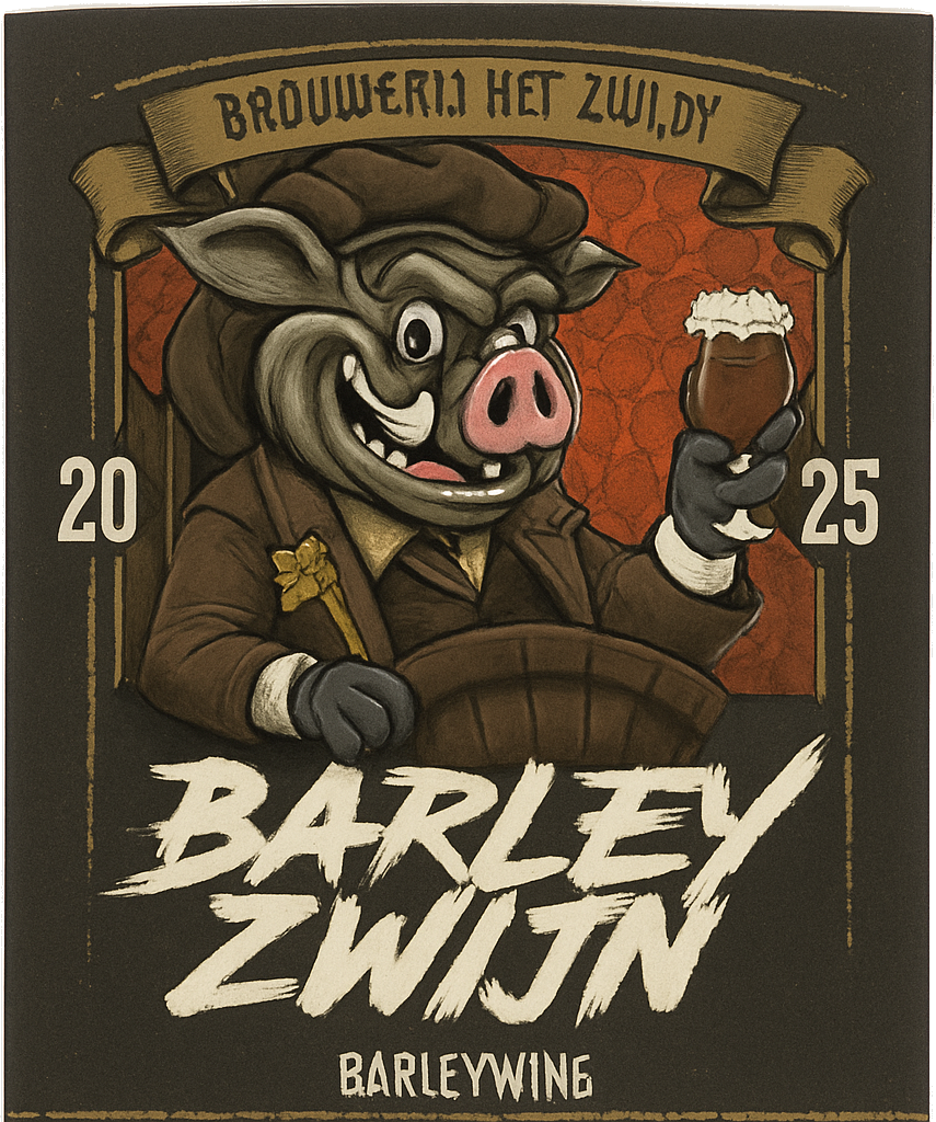 Etiket van Het Zwijn BarleyZwijn