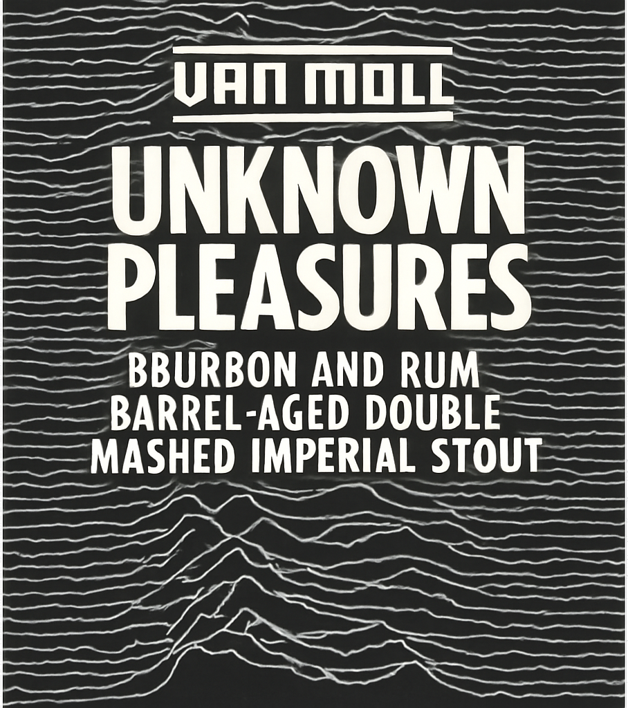 Etiket van Van Moll Unknown Pleasures