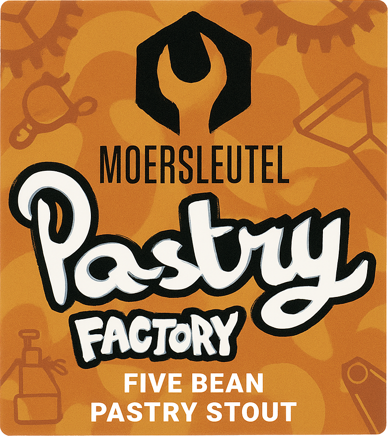 Etiket van Moersleutel Five Bean Pastry Stout