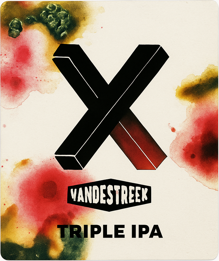 Etiket van vandeStreek x Antwerpse Brouw Compagnie Barrel Collab 2025