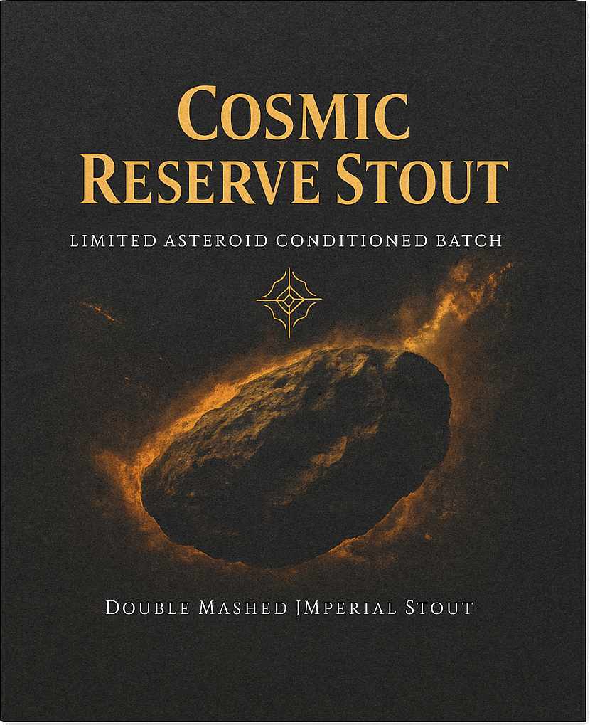 Etiket van Goede Kant van het Spoor Cosmic Reserve Stout