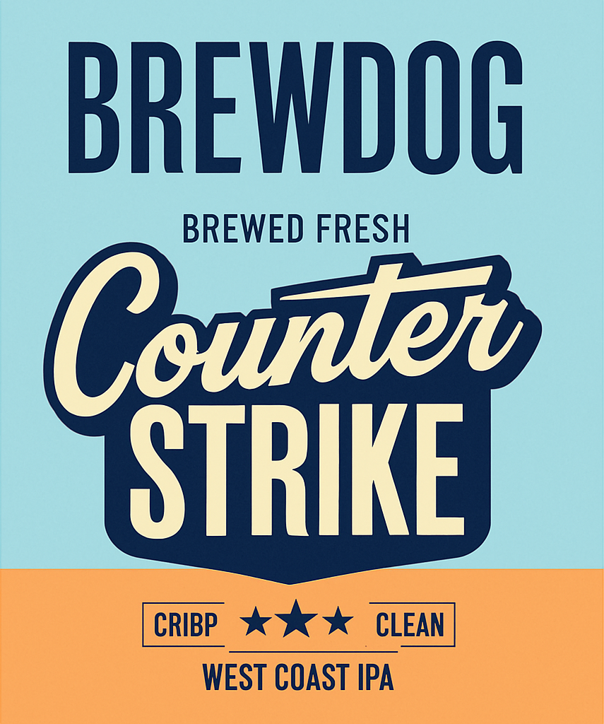 Etiket van Brewdog Counter Strike