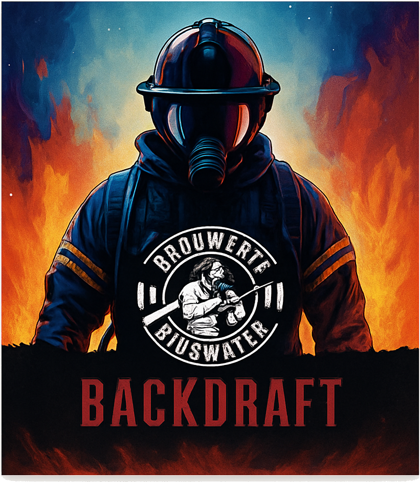 Etiket van Bluswater Backdraft