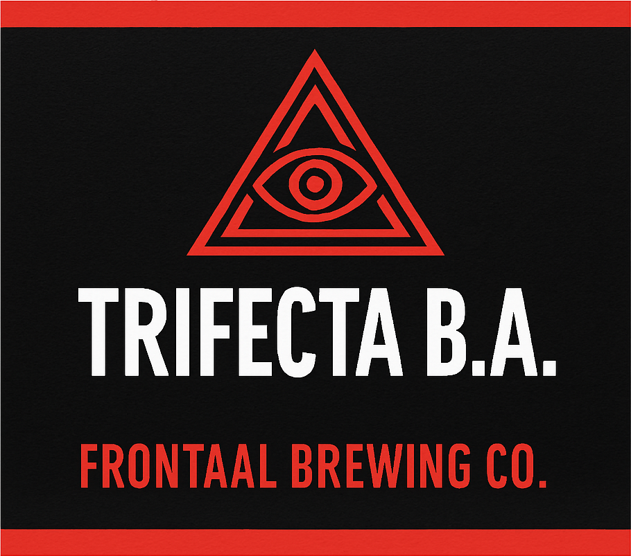 Etiket van Trifecta B.A. Frontaal