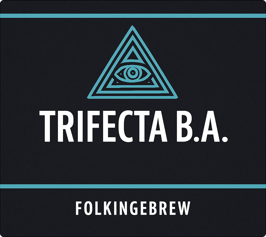 Etiket van Trifecta B.A. Folkingebrew