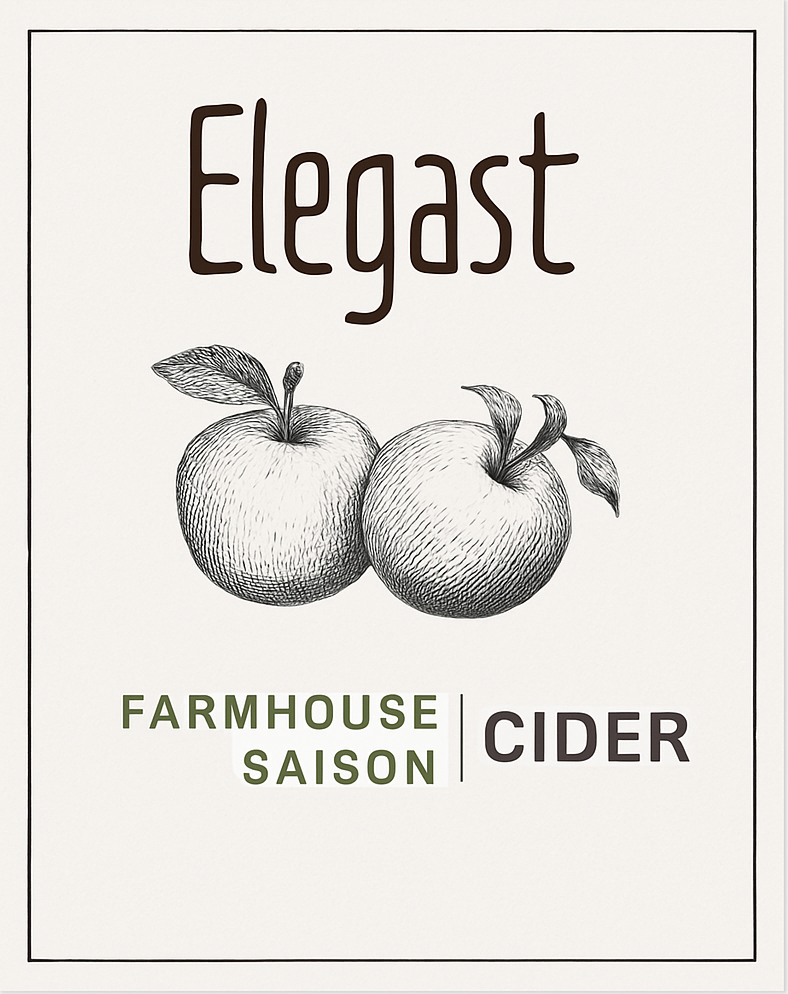 Etiket van Elegast Farmhouse Saison Cider