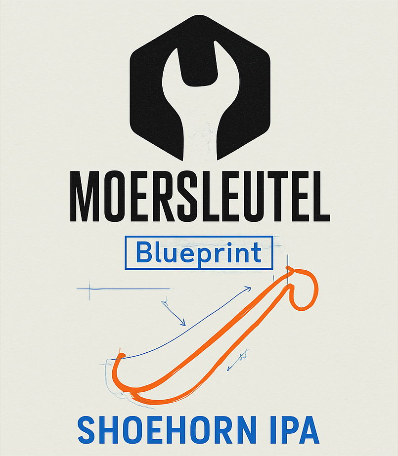 Etiket van Moersleutel Shoehorn
