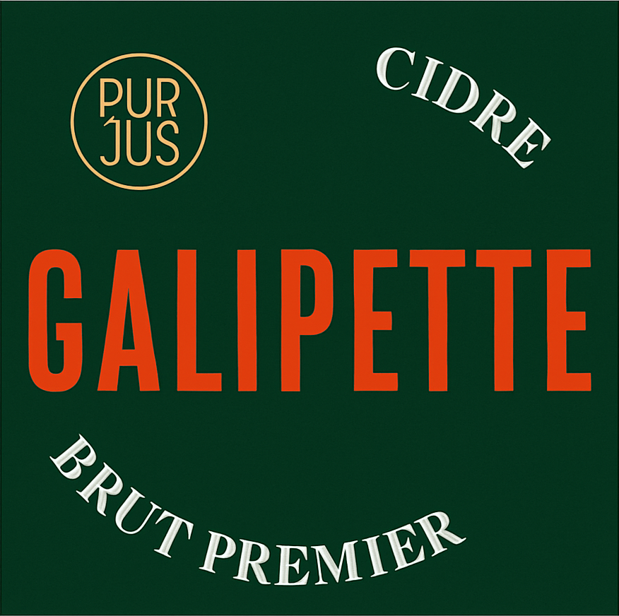 Etiket van Galipette Cidre Brut Premier Bio