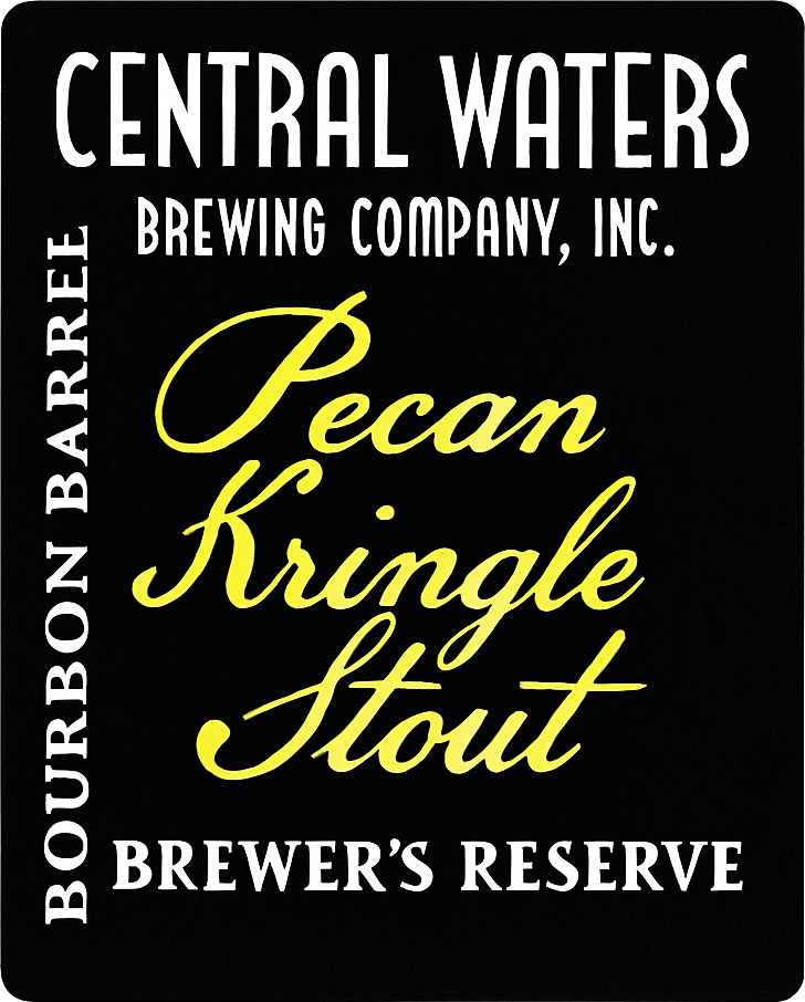 Etiket van Central Waters Brewer's Reserve Pecan Kringle Stout