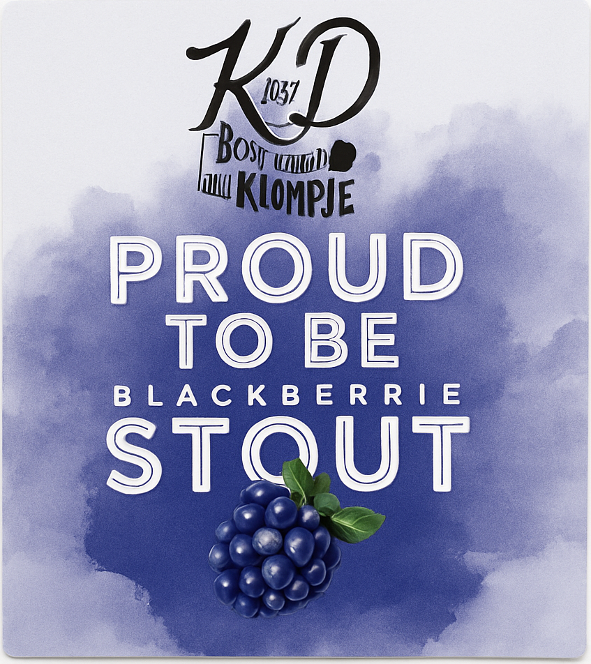 Etiket van KD Proud to be Stout