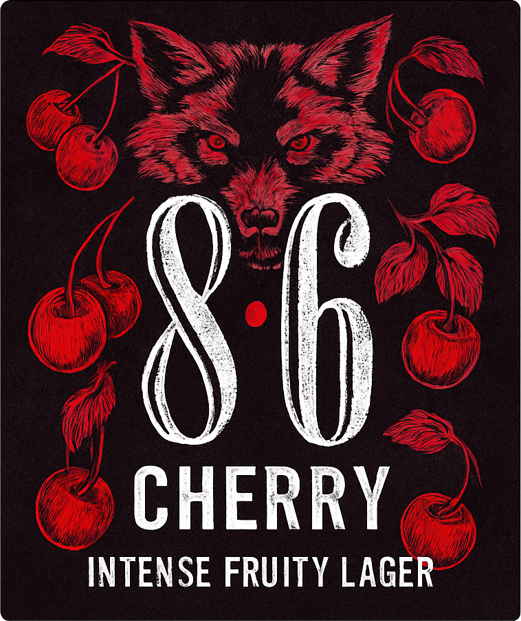Etiket van 8.6 Cherry