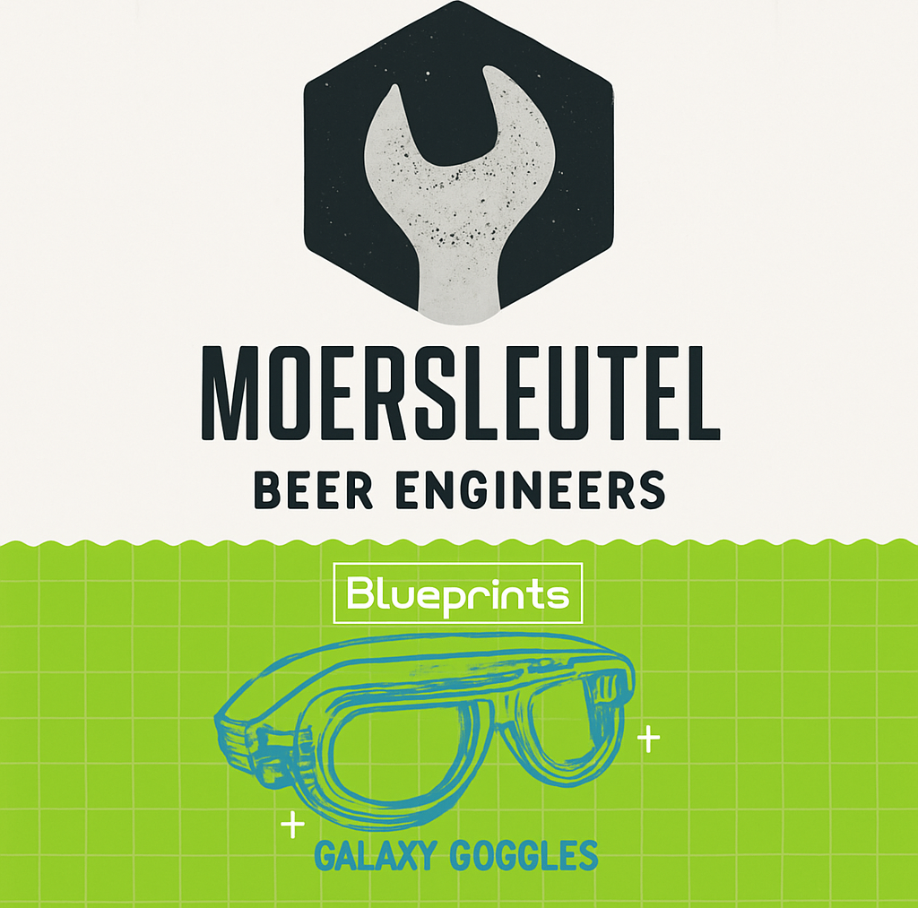 Etiket van Moersleutel Galaxy Goggles