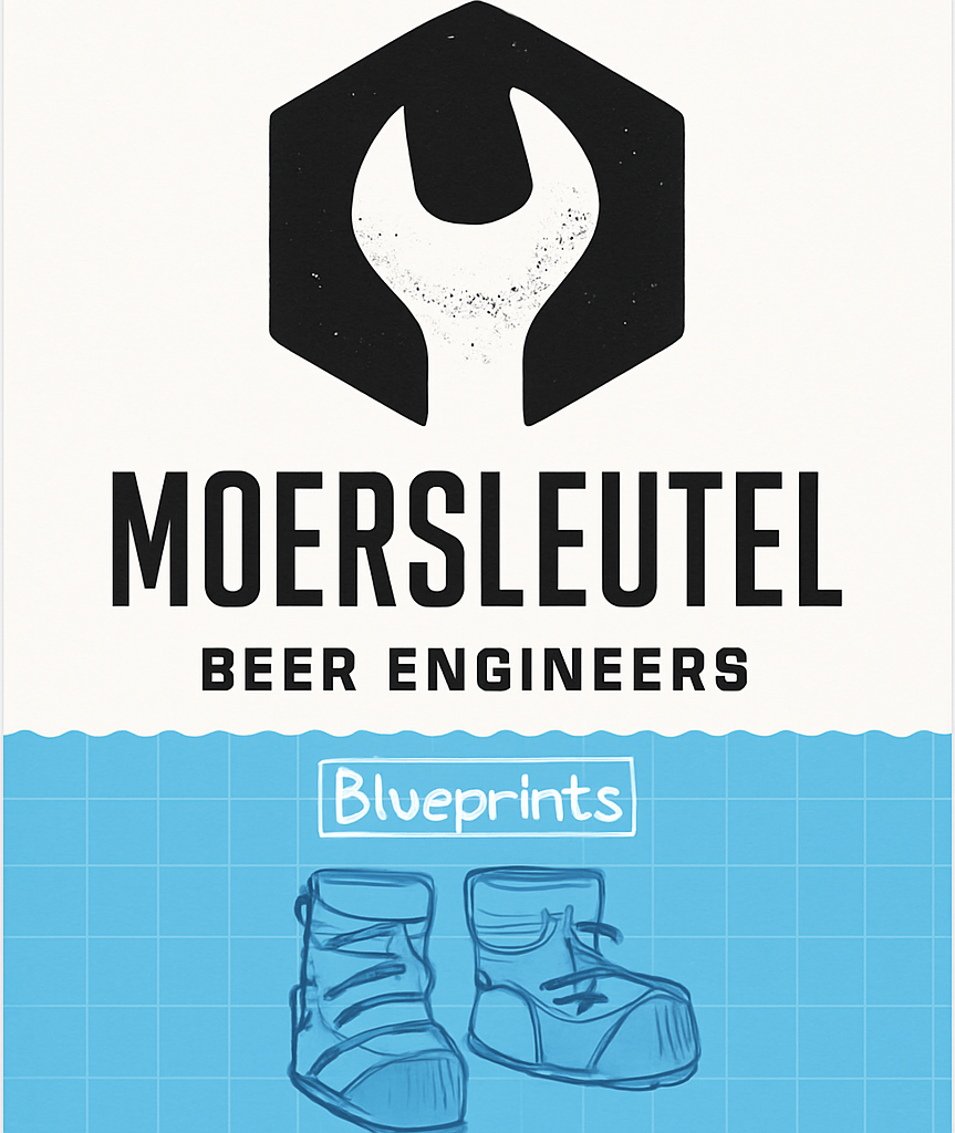 Etiket van Moersleutel Moon Boots