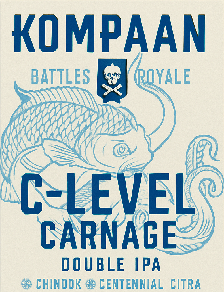 Etiket van Kompaan C Level Carnage