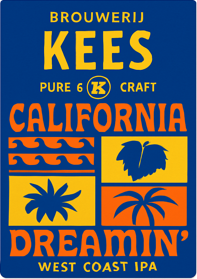 Etiket van Kees California Dreamin'