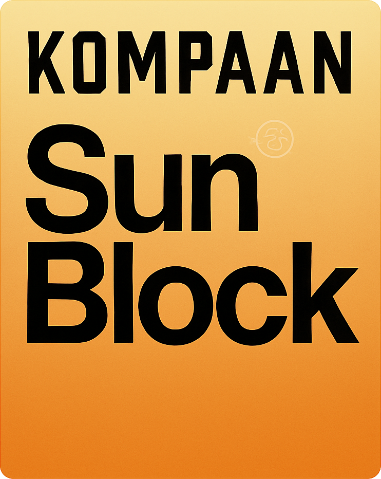 Etiket van Kompaan Sun Block