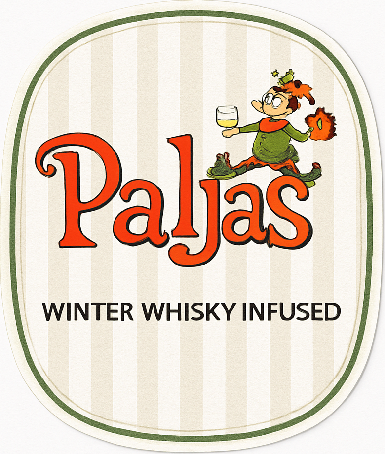 Etiket van Paljas Winter Whisky Infused