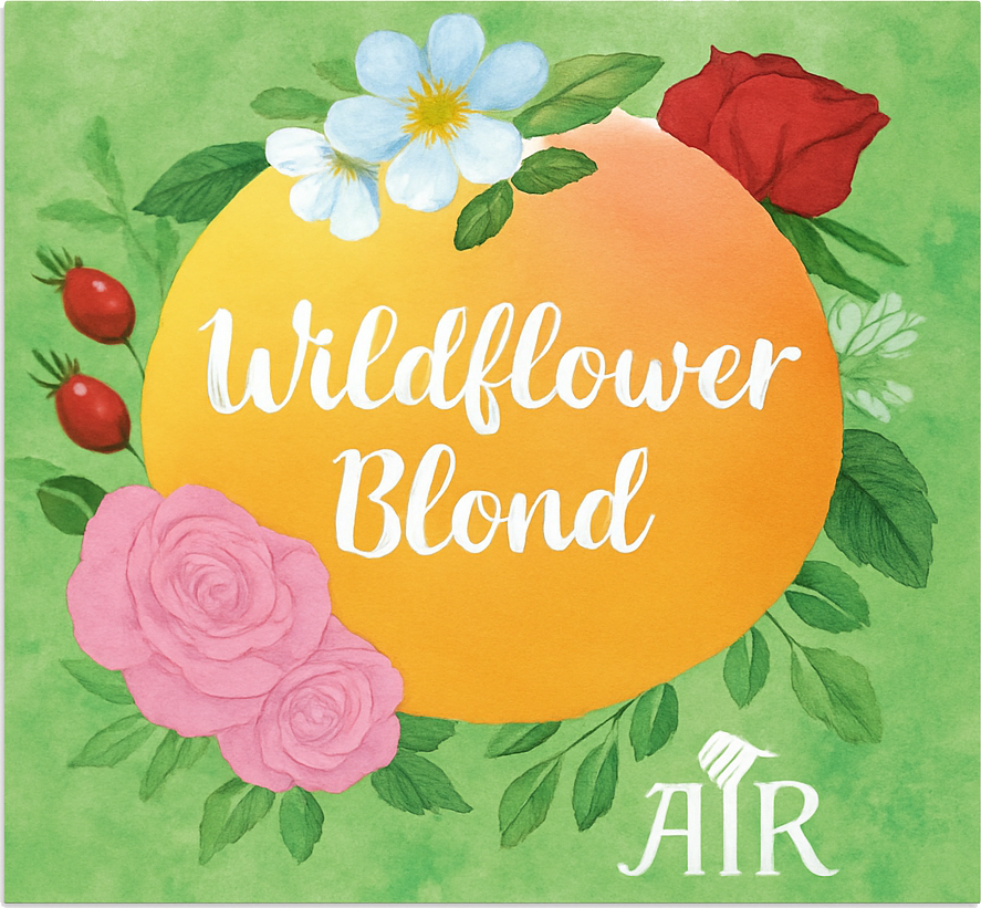 Etiket van Gebrouwen door Vrouwen Wildflower Blond